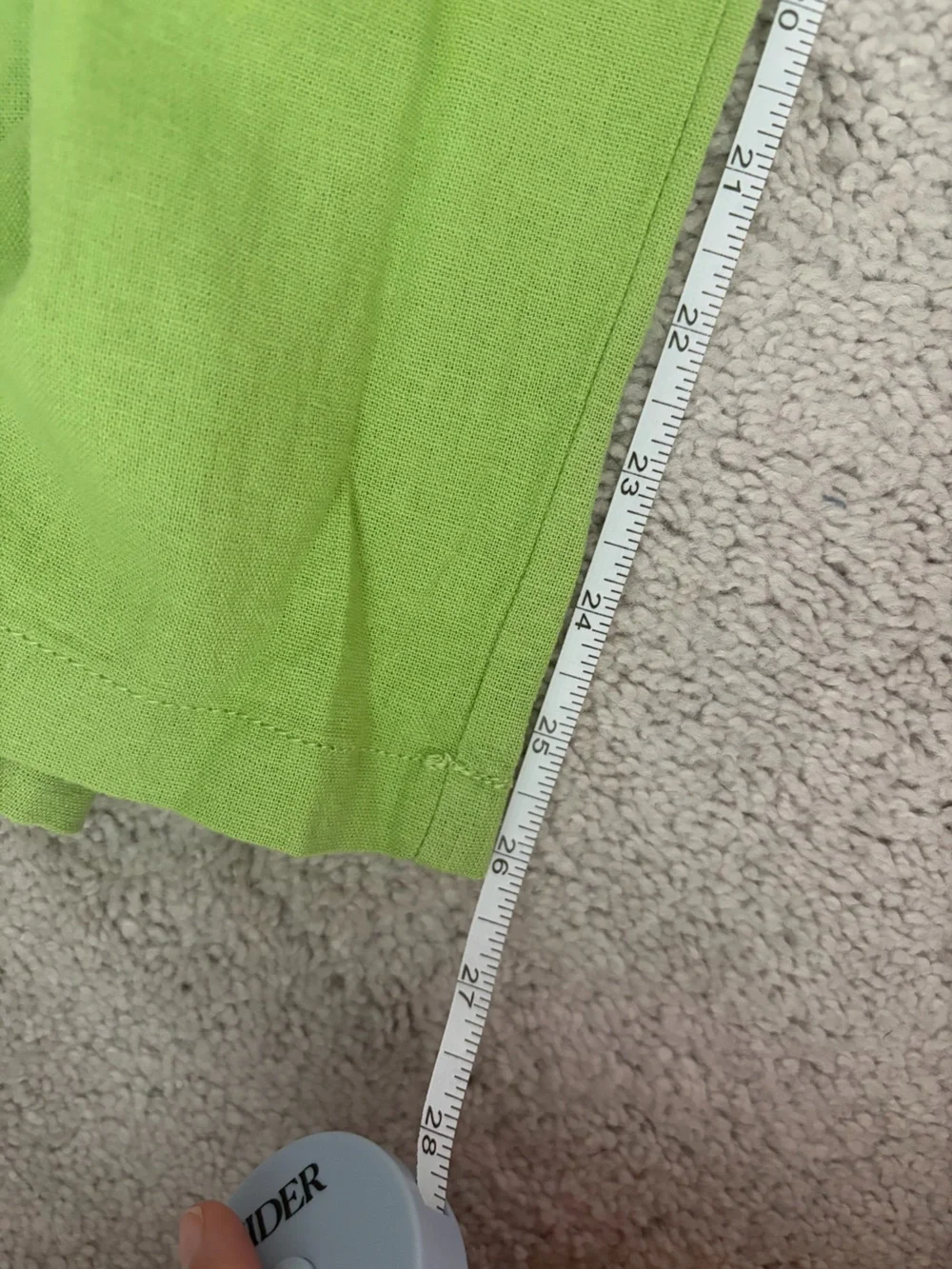 Topshop green linen blend pants NWT